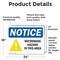 Signmission Microwave Hazard In This Area OSHA Notice Sign, Vinyl Decal, 24in W x 18in L, 2PK OS-2PACK-NS-D-1824-L-15956 - alternate 6